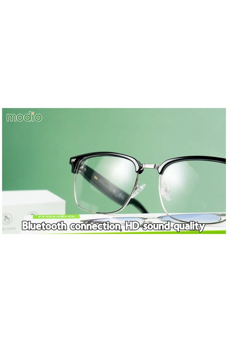 modio نظارات موديو MG04 الذكية للصوت مع صوت سوبر باس، تشغيل باللمس، تصميم صوت مفتوح، بطارية طويلة الأمد، استخدام متعدد الأغراض للمكالمات، الموسيقى والارتداء اليومي - Image 3